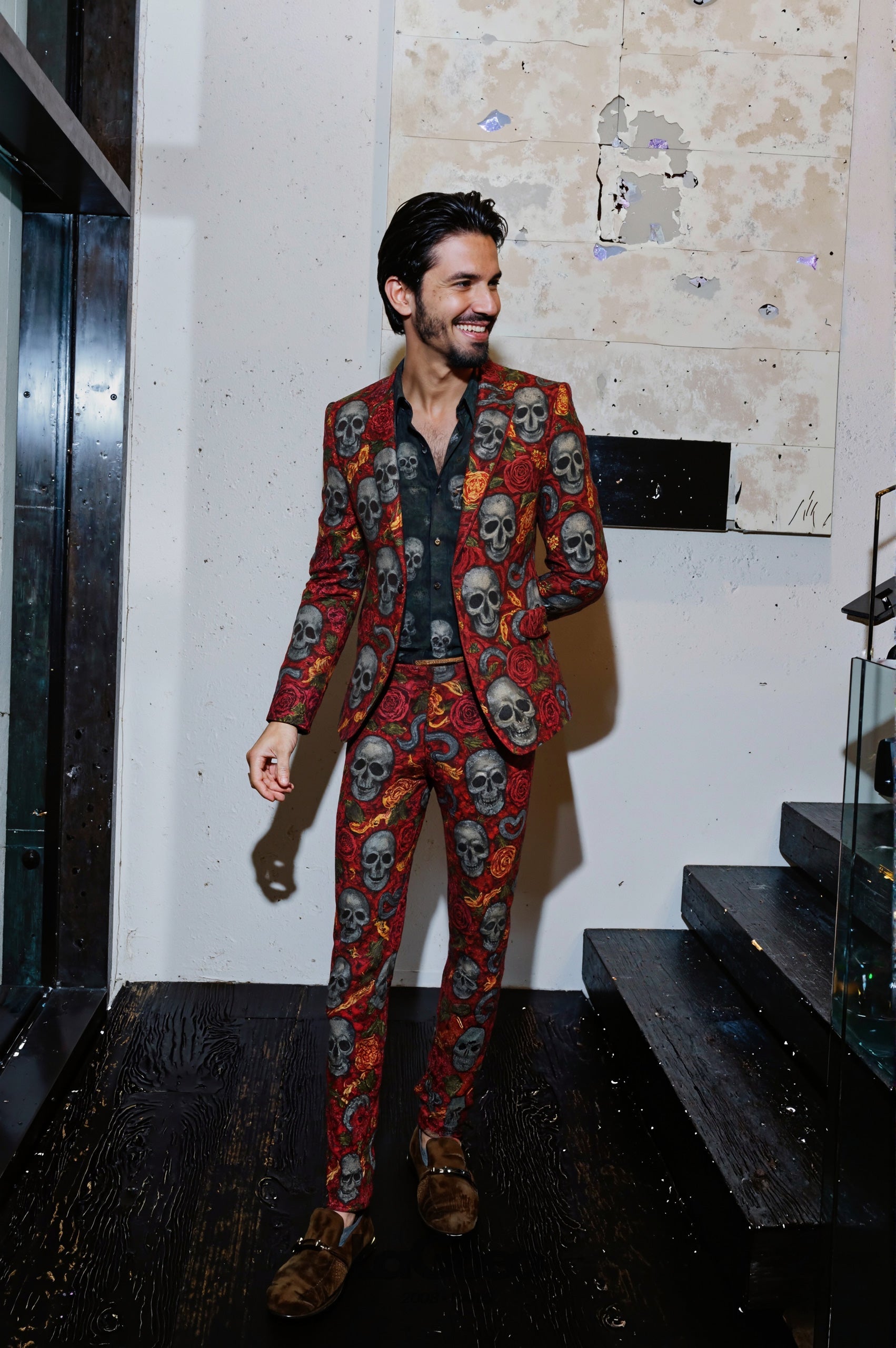 Red_Skull_Men's_Suit_Printed_Party_Occasion_LAGOEO