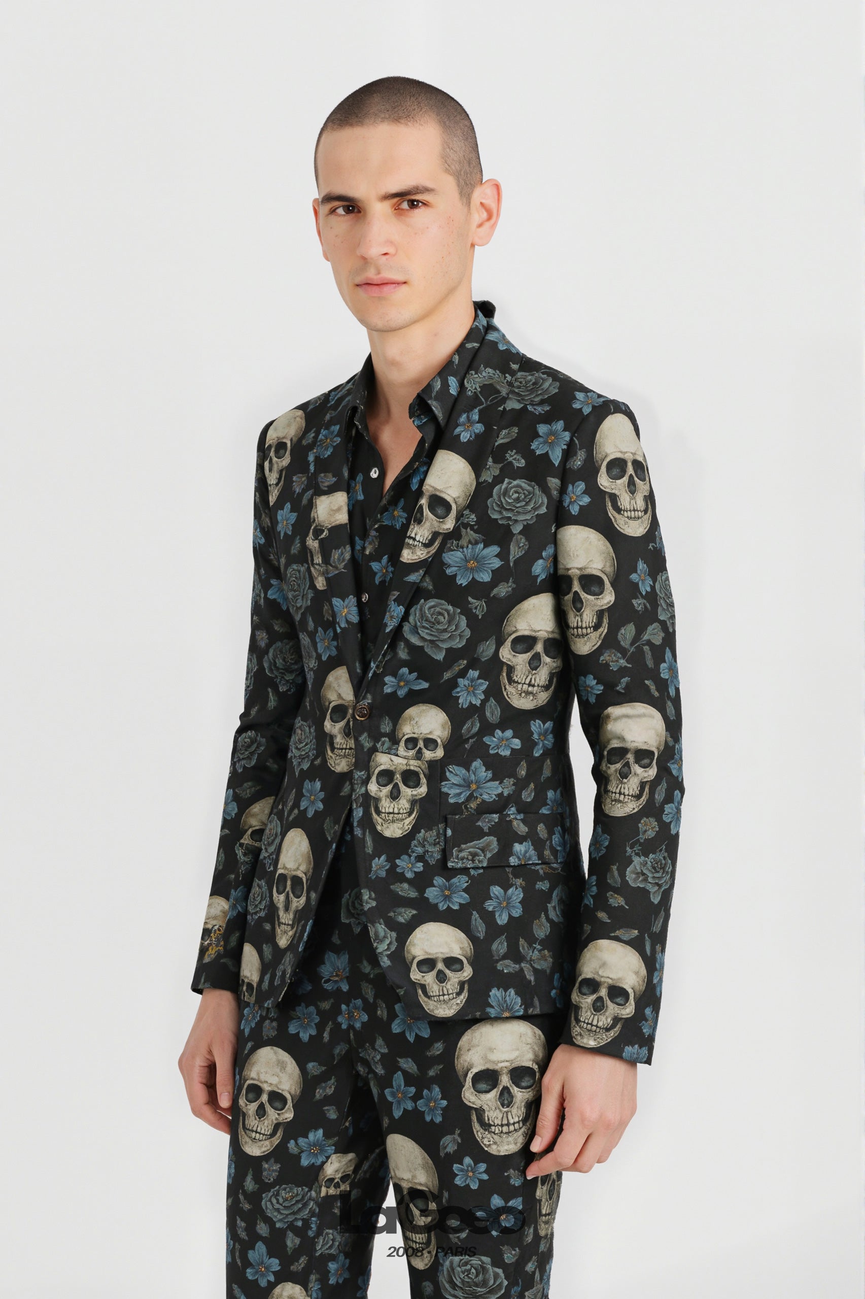 Skull_Floral_Men's_Suit_Party_Wear_LAGOEO