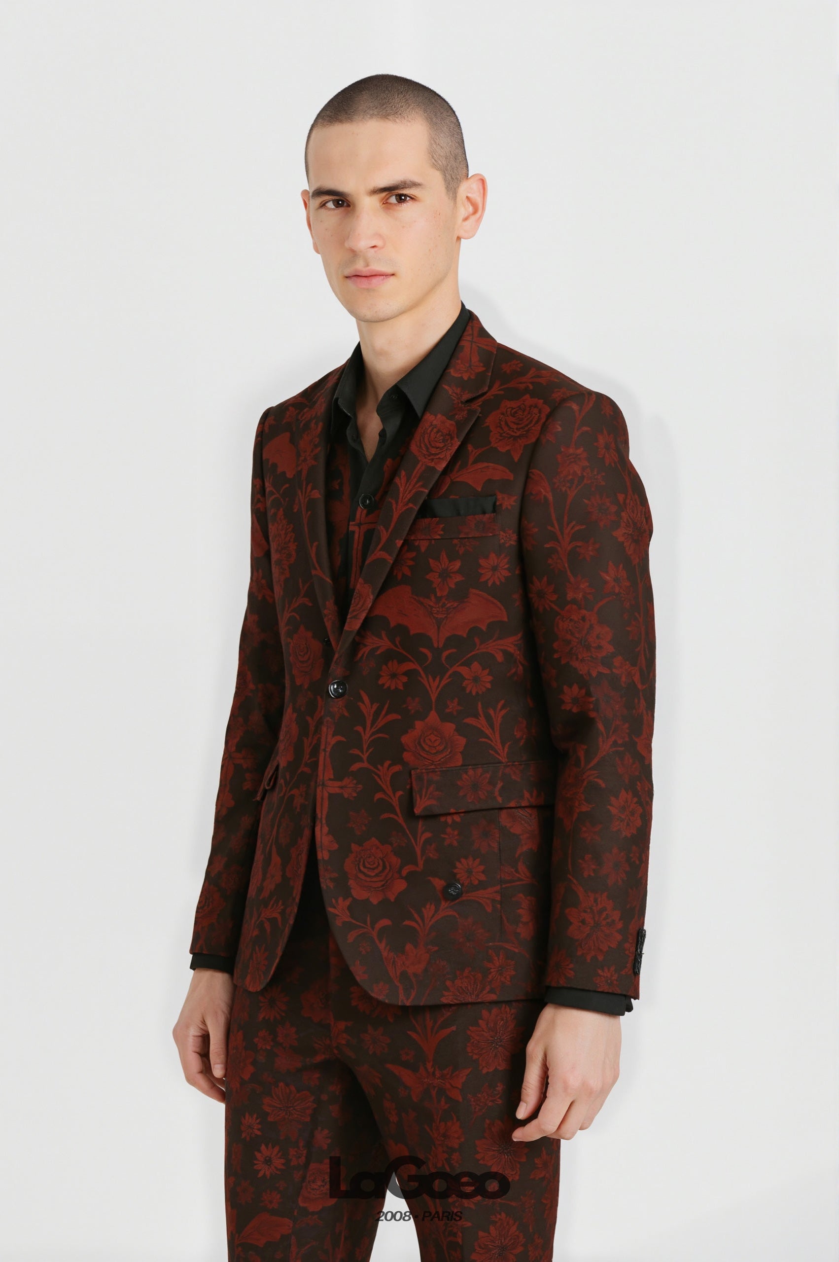 Wine_Red_Floral_Men's_Suit_Party_Wear_LAGOEO