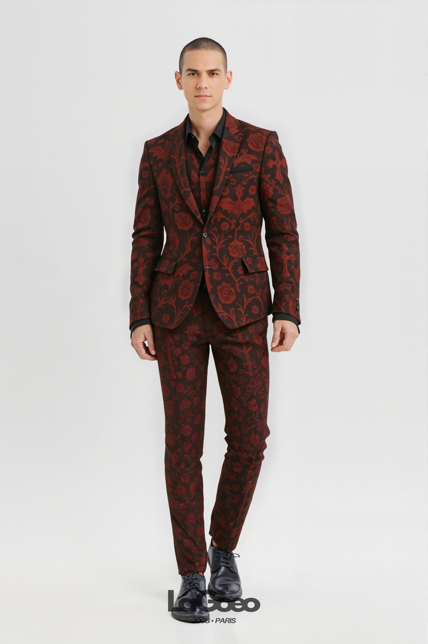 Wine_Red_Floral_Men's_Suit_Party_Wear_LAGOEO