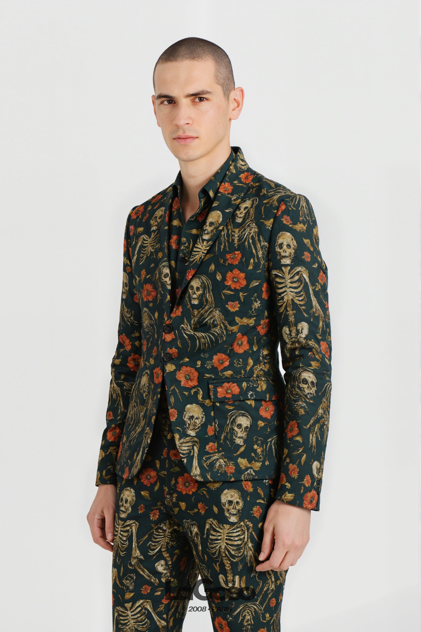 Green_Skull_Men's_Suit_Printed_Party_Occasion_LAGOEO