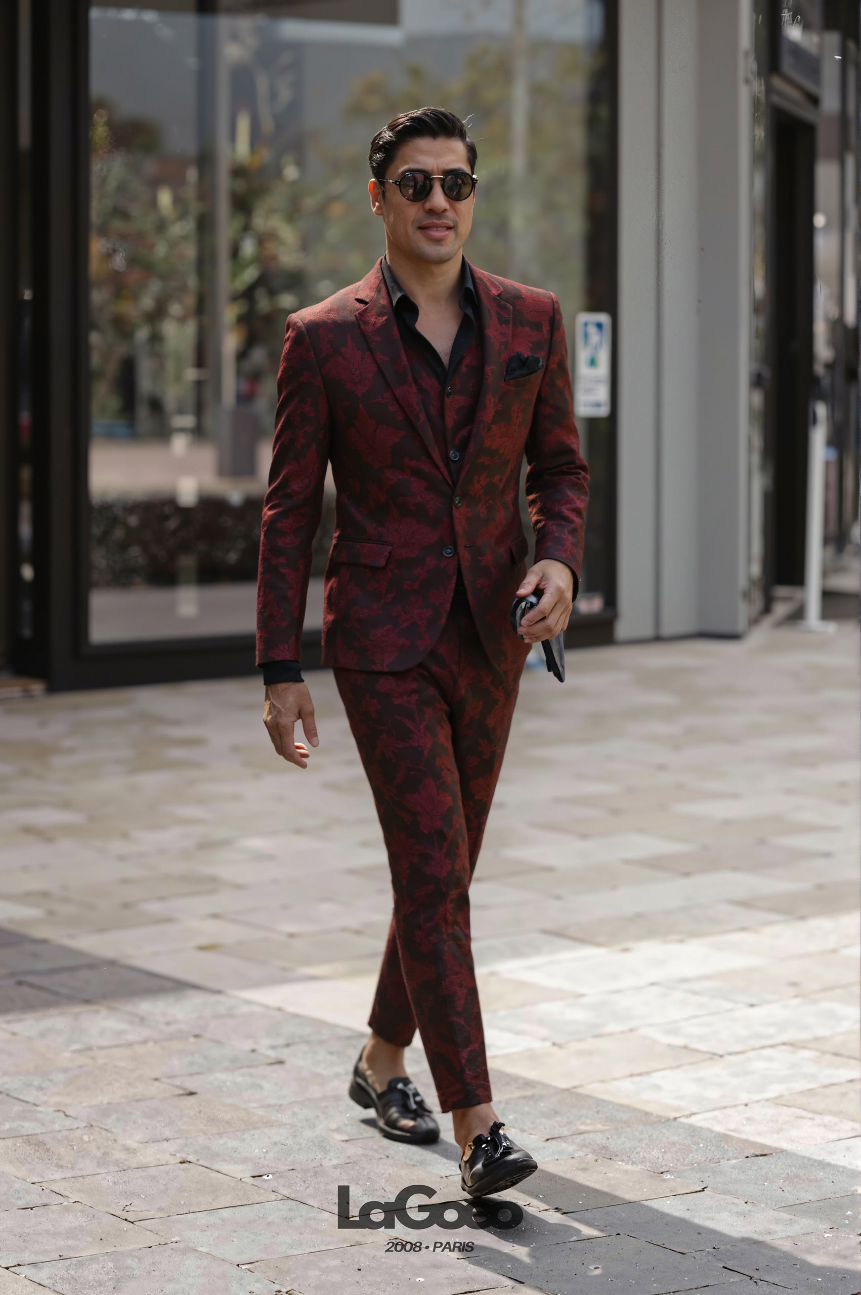 Wine_Red_Floral_Men's_Suit_Party_Wear_LAGOEO