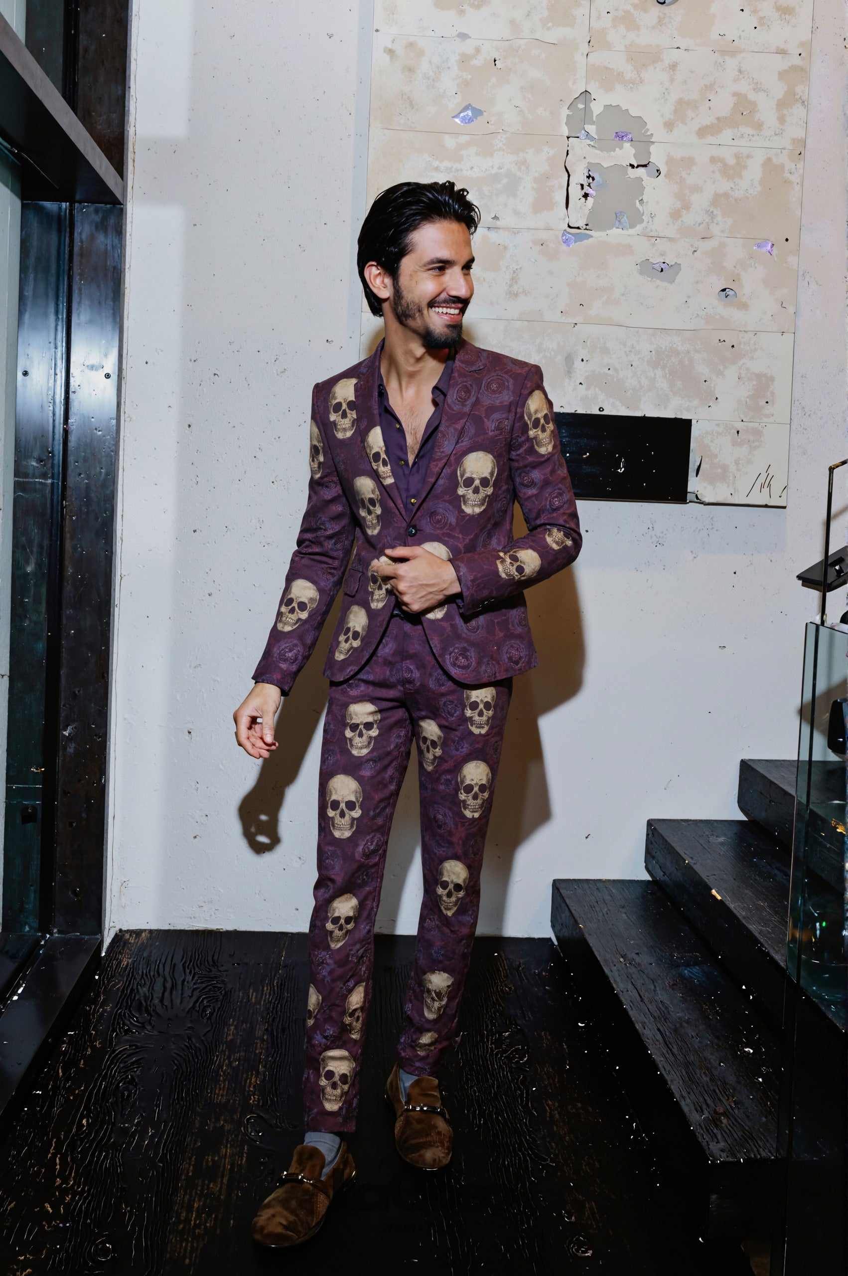 Skull_Purple_Men's_Suit_Party_Wear_LAGOEO